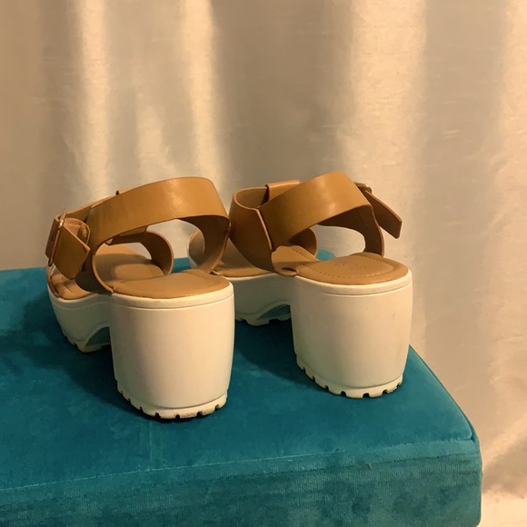 T-Strap Chunky Heel Platform Sandals - Picture 3 of 6